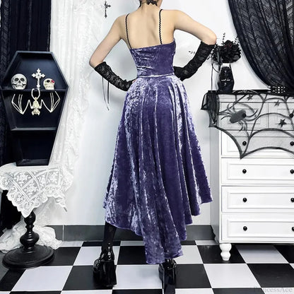 Victoria Velvet A-line Lace Midi Dress