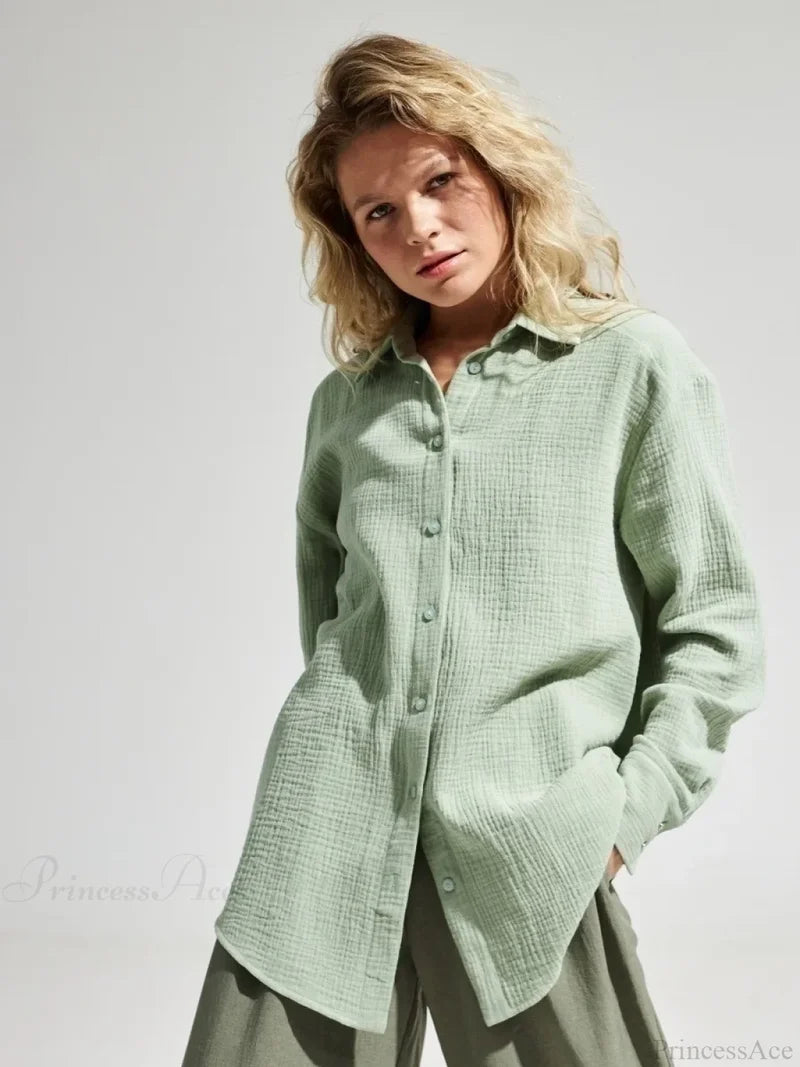 Vintage Loose Fit Blouse blouse-250223