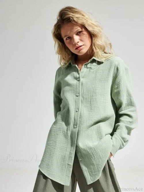 Vintage Loose Fit Blouse blouse-250223