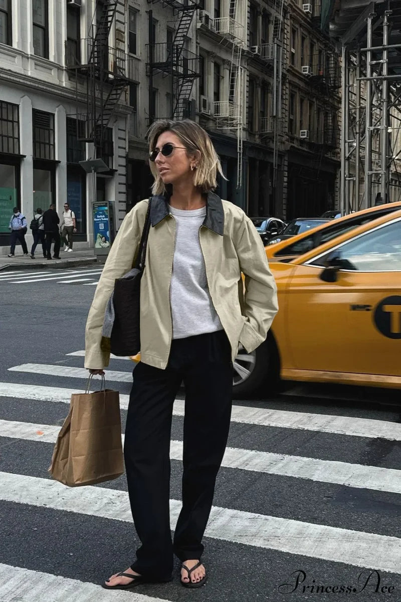 Vintage Shirt Style Trench Coat