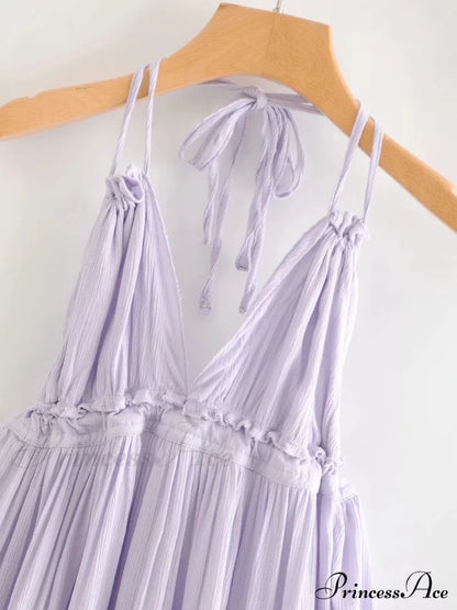 Weekend Getaway Stylish Linen Skater Dress Casual Dresses