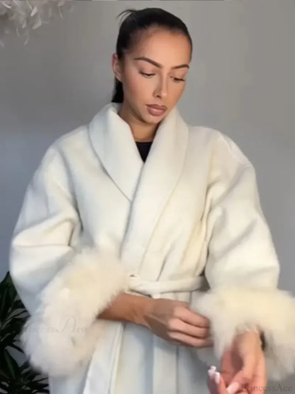White Detachable Lace Coat