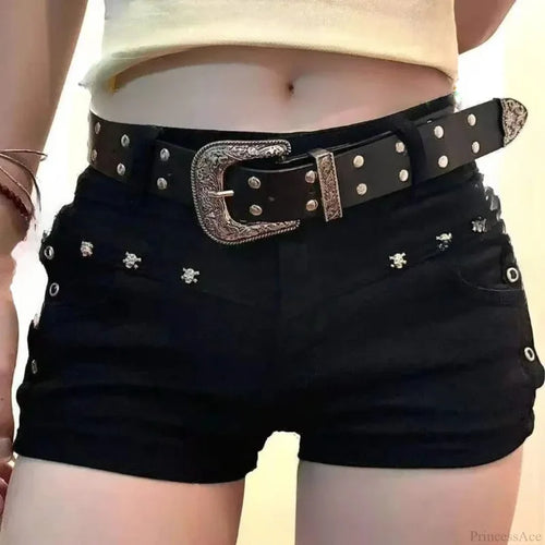 Willow Nail Design Denim Short black / S