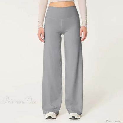 Yoga Slim Fit High-Waisted Stretch Sports Pant Grey / S pant-250223