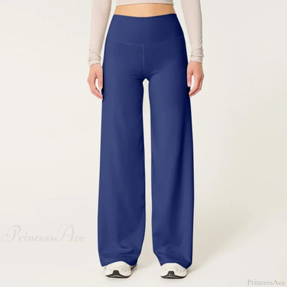 Yoga Slim Fit High-Waisted Stretch Sports Pant Blue / S pant-250223