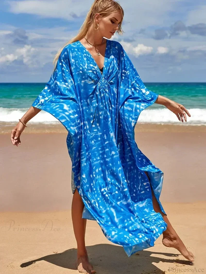 Zebra Stripes Long Dress Cover Up color3 / One Size