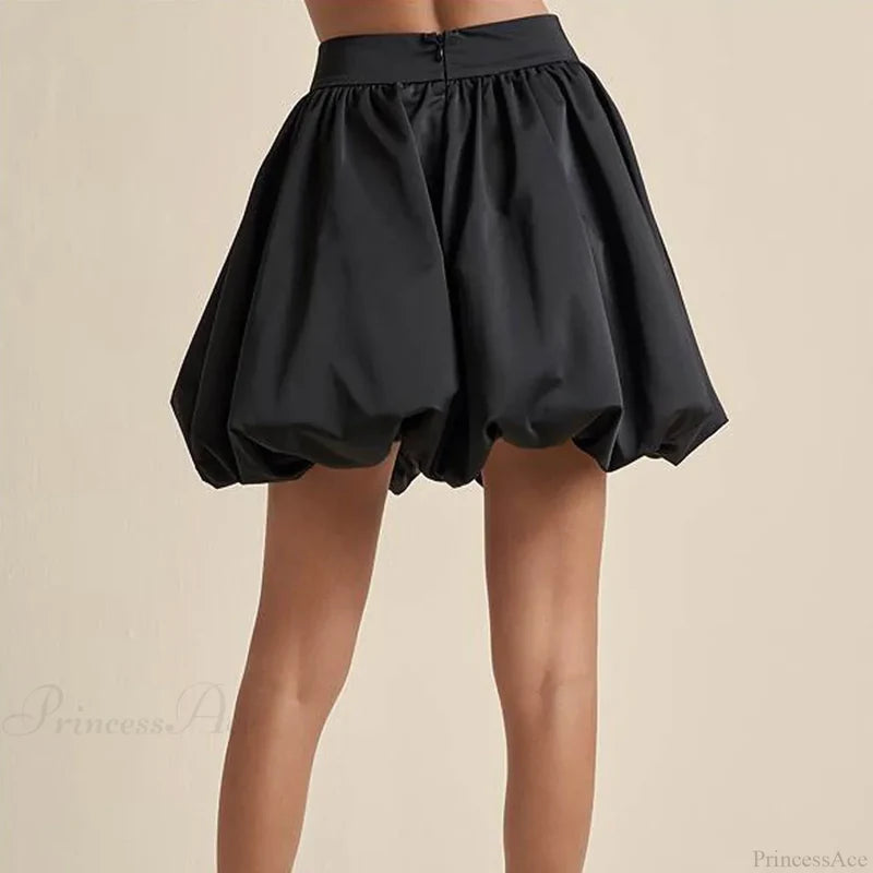 Zip Up Puffball Bubble Skirt skirts-250223